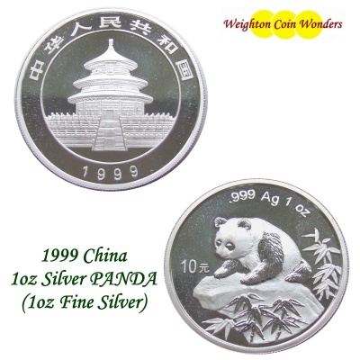 (image for) 1999 1oz Silver PANDA